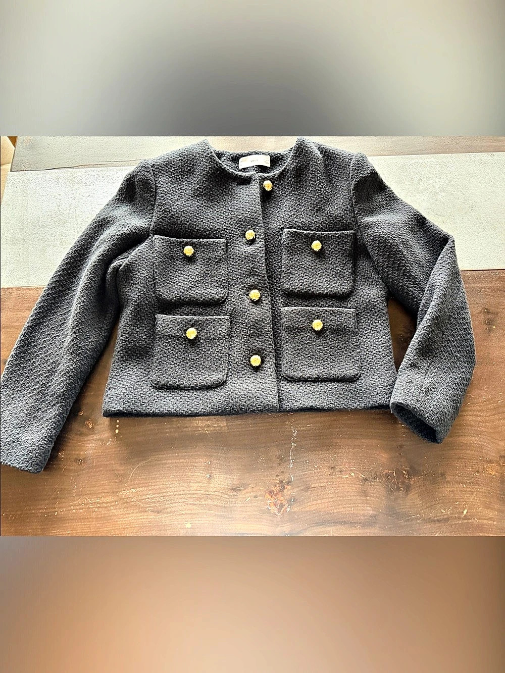MNG Women's Textured Utility Jacket Size LG